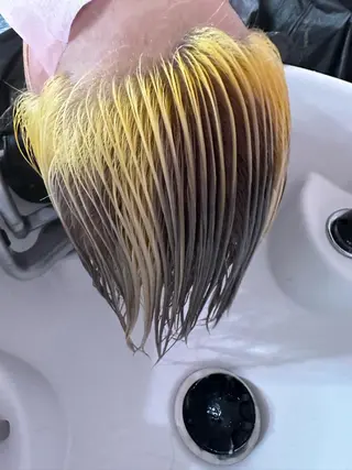 ミディアム カラー ブリーチ人気No.1 MANATO🎨🌈のヘアスタイル