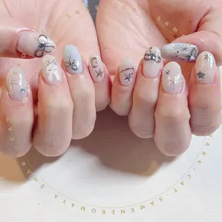 ネイル サメ猫 マーヤのネイルデザイン