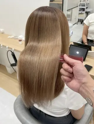 セミロング mayu /韓国風/艶カラーのヘアスタイル