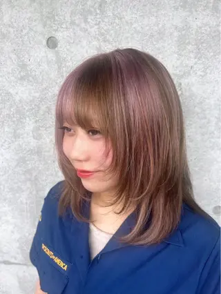 セミロング カラー 🌙似合わせ専門 照井🌙のヘアスタイル