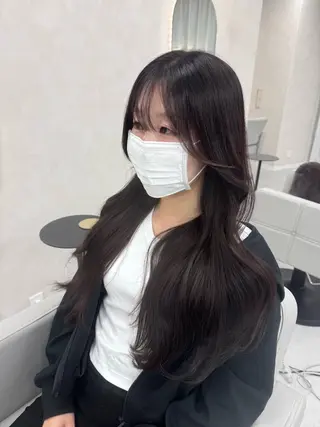 セミロング カラー 韓国ヘア特化🇰🇷 心斎橋【ユリカ】のヘアスタイル