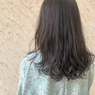 セミロング パーマ 艶髪カラー✨ デジタルパーマ✨植松のヘアスタイル