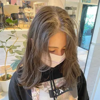 セミロング カラー 🫧透明感ヘア🫧 🧸竹花　彩希🧸のヘアスタイル