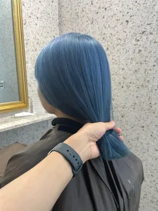 ミディアム カラー lani hair salon所属・SHOTO ハイトー ン/デザインカラーのヘアスタイル