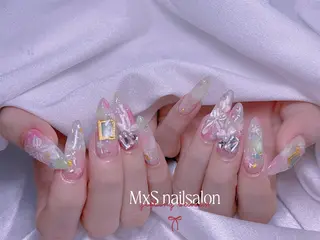 ネイル MxS Nail 【長さだし/フィルイン/マグネット/ワンホンネイル/韓国ネイル/パラジェル】所属・M×S Nail みなのネイルデザイン
