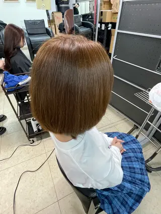 ミディアム カラー 🌈透明感カラー 韓国 ミライ🇰🇷のヘアスタイル