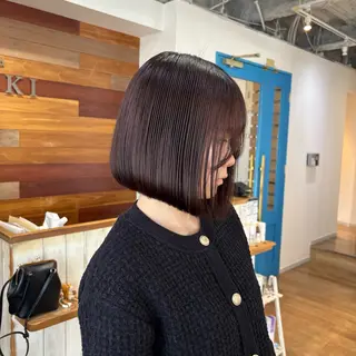 ショート カラー RINNO🌷艶髪/ 透明感&艶カラーのヘアスタイル