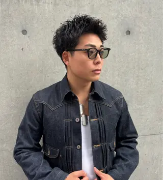 ショート パーマ メンズ 平井 颯斗のヘアスタイル