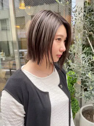 ミディアム 透明感カラー 🦋AYAのヘアスタイル