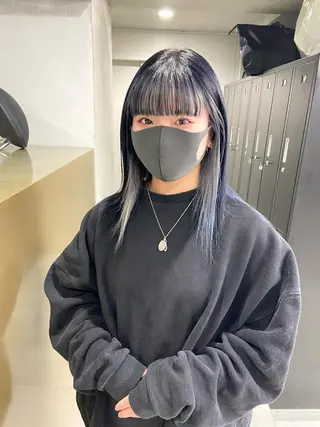 セミロング カラー yuna/ボブカット /ハイトーンカラーのヘアスタイル