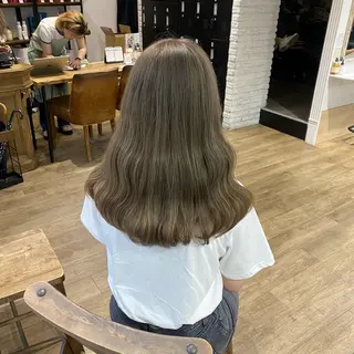 ロング カラー ヘアアレンジ あおい 🍒暖色カラーのヘアスタイル