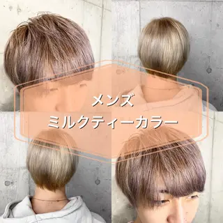 カラー メンズ メンズブリーチカラー /パーマ ごーた立川のヘアスタイル