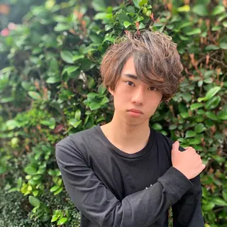 カラー パーマ メンズ 柏メンズカットパーマ NO.1タイチのヘアスタイル