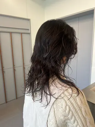 セミロング パーマ LORENAO所属・ブリーチなしカラー♡ rinaのヘアスタイル