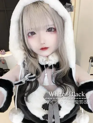 ロング カラー ダブルカラー特化💍 tiam💍韓国ヘアのヘアスタイル