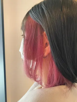 ショート カラー 白髪ぼかしハイライト ／レイヤー中島啓太のヘアスタイル