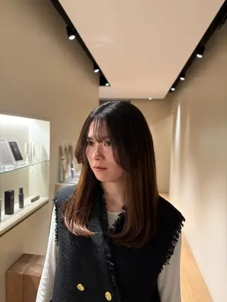 セミロング 北尾 斗唯のヘアスタイル