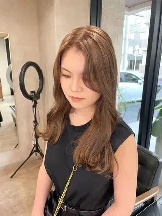 セミロング カラー RIENS aura所属・RIENS aura / ayu ♡のヘアスタイル