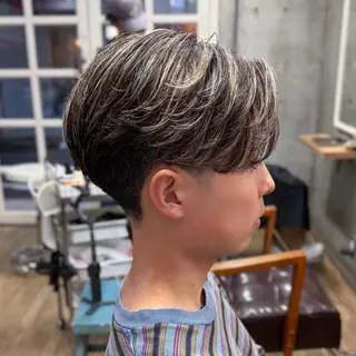 ミディアム メンズ homme, famille raugh【オム・ファミーユ・ラグ】所属・【メンズ特化】パーマ /マッシュ/ヨシダのヘアスタイル