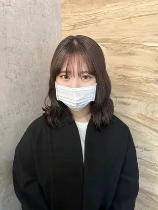 ミディアム カラー suri-ru hair【スリールヘアー】所属・FURUSAWA AOIのヘアスタイル