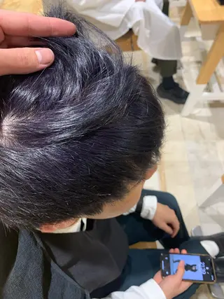 ショート カラー レイヤー/メンズ /髪質改善 廣島公平のヘアスタイル