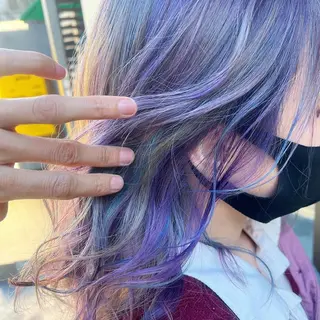 セミロング カラー 原宿サロン代表 デザインカラー伊藤卓のヘアスタイル