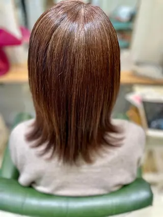 ミディアム パーマ Laffin. HIROのヘアスタイル