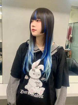 セミロング カラー ヘアアレンジ 個性爆弾💣 ダブルカラー/ゆかのヘアスタイル