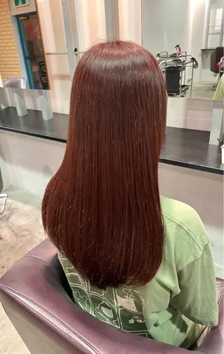 セミロング カラー Ms.CHARM【ミズチャーム】所属・韓国/レイヤーカット 顔周り/廣瀬達哉のヘアスタイル