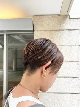 ショート カラー iruk（イルク）所属・木村翔/大名ショート ボブ/ショートボブのヘアスタイル