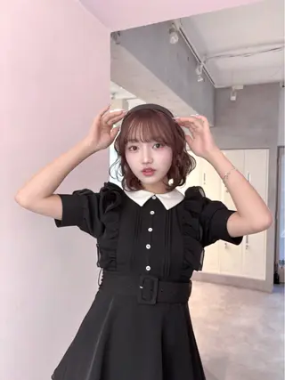 ショート 巻いても可愛いボブ♡ momochan🍑のヘアスタイル