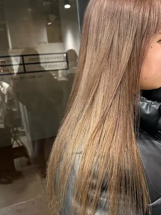 ミディアム ︎🤎W color MIYU‎🤎のヘアスタイル