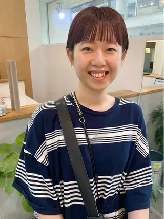 ショート カラー 森貴裕/ベージュ/ パーマ/オリーブのヘアスタイル