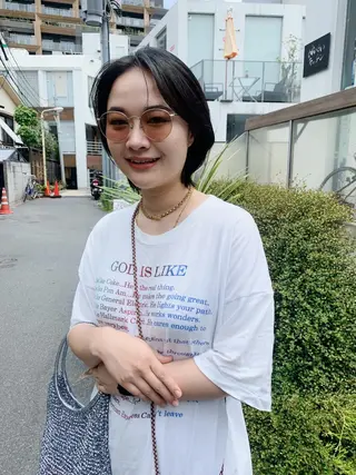 ショート log所属・ボブ/顔まわりカット 💫大澤奈緒美のヘアスタイル