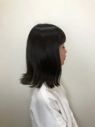 ミディアム 縮毛矯正&髪質改善/ きょうの🐺のヘアスタイル