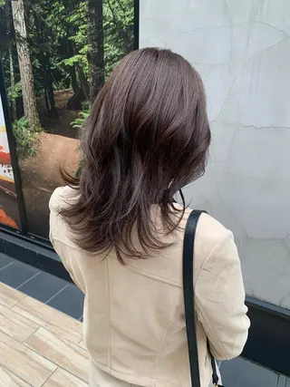 ミディアム カラー ヘアアレンジ yuka .のヘアスタイル