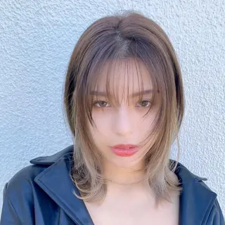 ミディアム カラー ✨ハッシュカット✨ ユウキ✨のヘアスタイル