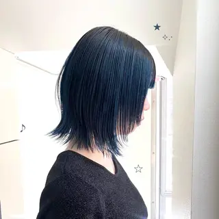 ミディアム カラー 原田 朱里のヘアスタイル