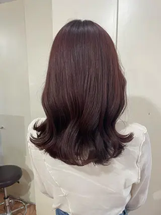 セミロング カラー 🦋透明感 艶カラー Rie🦋のヘアスタイル