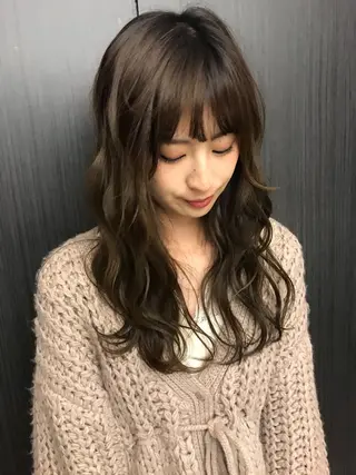 セミロング カラー Utata  literie所属・🌷小野田 睦🌷のヘアスタイル