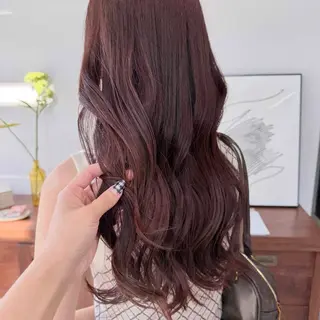 ロング 仲村安葉/暖色 カラー/レイヤーのヘアスタイル