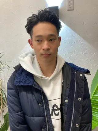 パーマ メンズ ボブ/レイヤー/ ショートcovo代表のヘアスタイル