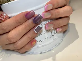 セミロング m kaori𓃟のネイルデザイン