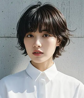 ショート ウルフカット 811 大阪梅田 ウルフのヘアスタイル