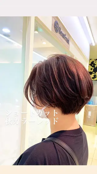 ショート カラー 似合わせカラー/艶 髪質改善/ヨシザキのヘアスタイル