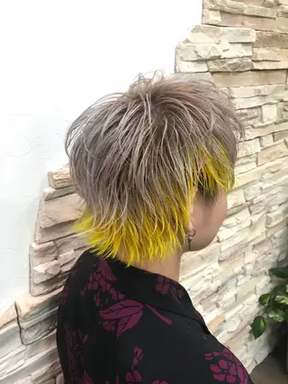 ショート カラー メンズ カ ノのヘアスタイル