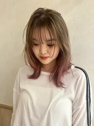 セミロング カラー izumi/ ボブ/パーマのヘアスタイル