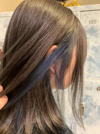セミロング カラー 髪質改善/縮毛矯正 ツヤ髪🩷さつきのヘアスタイル