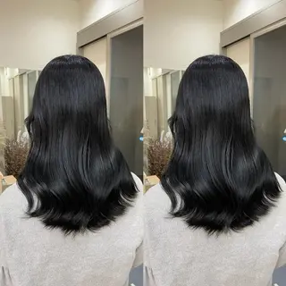 セミロング カラー 葉南/顔周りレイヤー /メンズのヘアスタイル