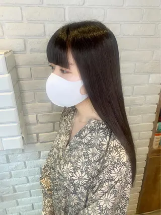 ロング パーマ 髪質改善/縮毛矯正 艶カラー/珠聡のヘアスタイル